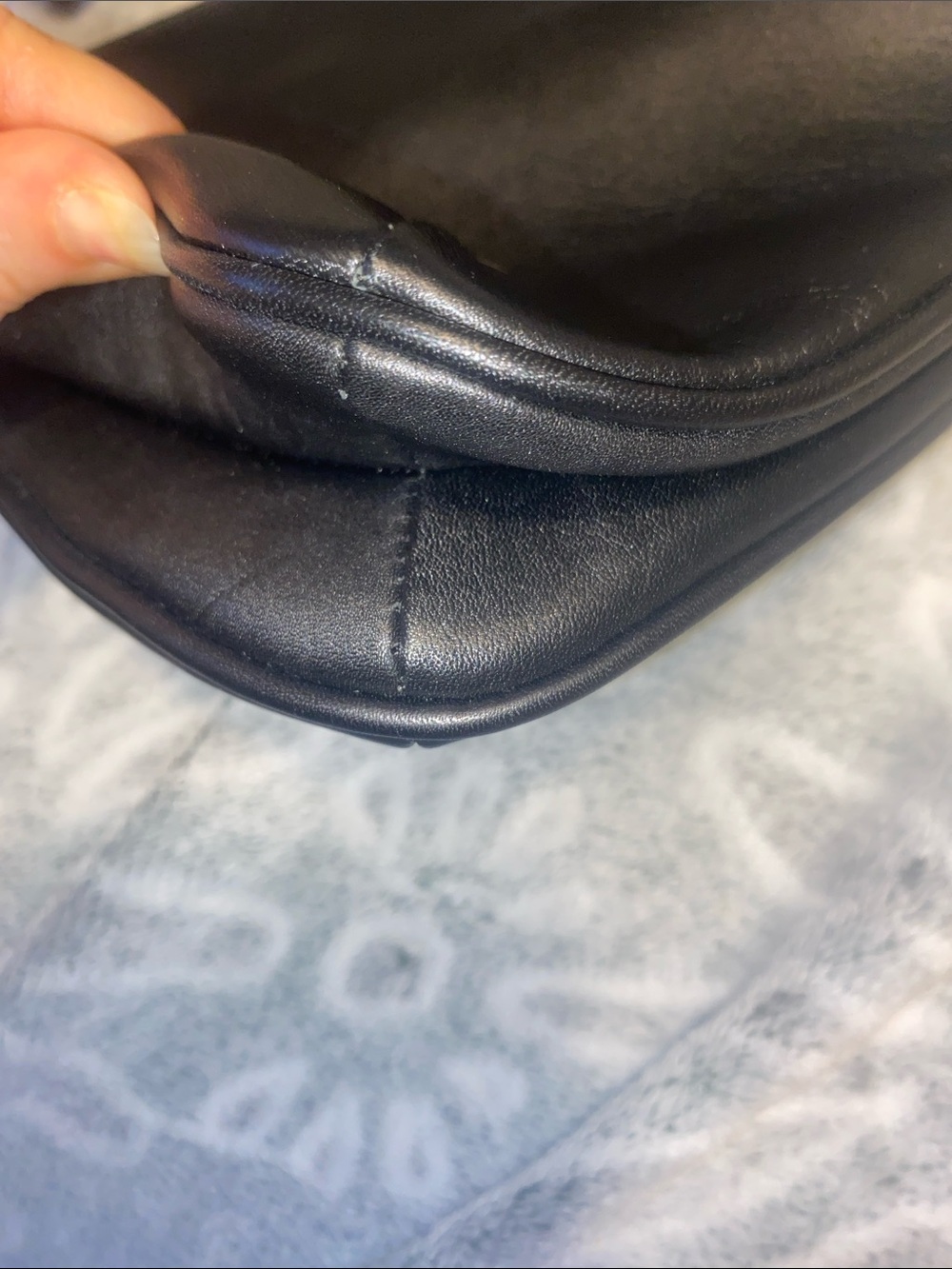 Coach Black Leather Shoulder Bag with Tassel Accent - Picture 13 of 13